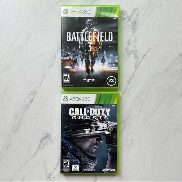 Xbox 360 Set Of 2 Video Games Call Of Duty Ghosts - Picture 1 of 7
